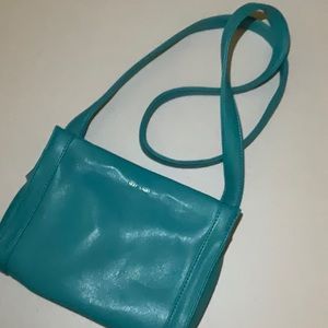 Teal Matt and Nat purse